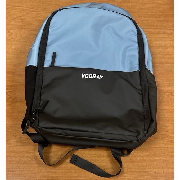 Vooray Avenue Backpack Blue and Black NWT 17x11x6 Multi Pockets Lightweight - Picture 1 of 7
